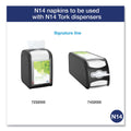 Tork Xpressnap Fit Interfold Dispenser Napkins, 2-Ply, 6.5 x 8.39, White, 120/Pack, 36 Packs/Carton