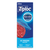 Ziploc Zipper Freezer Bags, 1 gal, 2.7 mil, 9.6" x 12.1", Clear, 28/Box, 9 Boxes/Carton