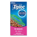 Ziploc Seal Top Snack Bags, 10 oz, 6.5" x 3.25", Clear, 90/Box, 12 Boxes/Carton