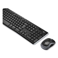 Logitech Wireless Combo MK270, 2.4 GHz Frequency/33 ft Wireless Range, Black