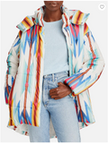 Aqua X Pendleton Cocoon Puffer Coat, Size XS by Vanessa Jane