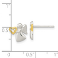 Sterling Silver Angel Earrings by Fine Color Jewels
