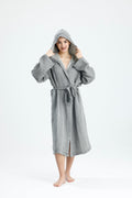 Muslin Gray Bathrobe by NoaPure.com