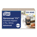 Tork Xpressnap Fit Interfold Dispenser Napkins, 2-Ply, 6.5 x 8.39, Natural, 120/Pack, 36 Packs/Carton