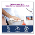 Tork Paper Wiper Plus, 9.8 x 15.2, White, 300/Roll, 2 Rolls/Carton