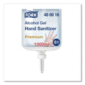 Tork Premium Alcohol Gel Hand Sanitizer, 1 L Bottle, Light Scent, 6/Carton