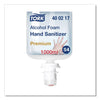 Tork Premium Alcohol Foam Hand Sanitizer, 1 L Bottle, Unscented, 6/Carton