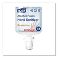 Tork Premium Alcohol Foam Hand Sanitizer, 1 L Bottle, Unscented, 6/Carton