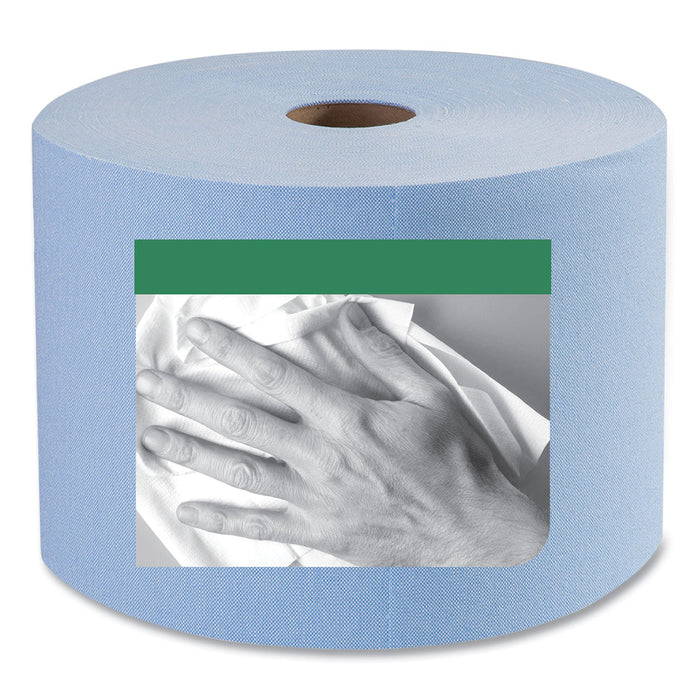 Tork Heavy-Duty Paper Wiper, 11.1" x 800 ft, Blue