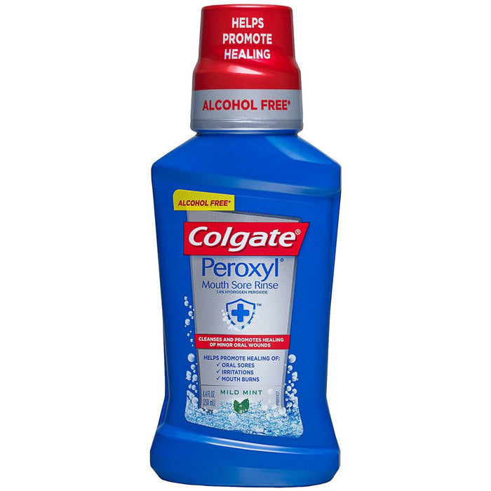 Colgate Peroxyl Mild Mint Mouth Sore Rinse 8 Fl Oz by Pasteur Pharmacy