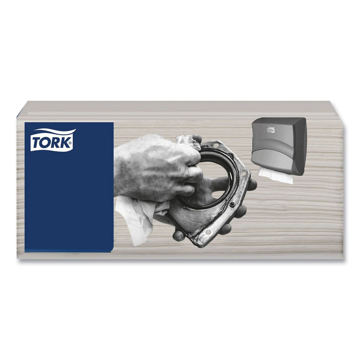 Tork Industrial Cleaning Cloths, 1-Ply, 16.34 x 14, Gray, 120 Wipes/Pack, 4 Packs/Carton