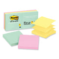 Post-it Original Pop-up Refill, 3" x 3", Beachside Cafe Collection Colors, 100 Sheets/Pad, 6 Pads/Pack