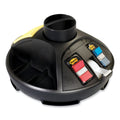 3M Rotary Self-Stick Notes Dispenser, 14 Compartments, Plastic, 10" Diameter x 6"h, Black