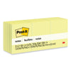 Post-it Original Pads in Canary Yellow, 1.38" x 1.88", 100 Sheets/Pad, 12 Pads/Pack