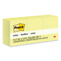 Post-it Original Pads in Canary Yellow, 1.38" x 1.88", 100 Sheets/Pad, 12 Pads/Pack