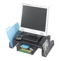 Safco Onyx Mesh Monitor Stand, 19.25" x 11.25" x 6.25", Black