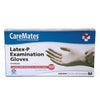 CareMates Latex Exam Gloves – Powder-Free & Non-Sterile – Medium, 100 ct