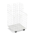 Safco Wire Roll Files, 4 Compartments, 16.25w x 16.5d x 30.5h, White