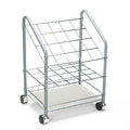 Safco Wire Roll/Files, 20 Compartments, 18w x 12.75d x 24.5h, Gray