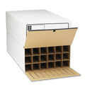 Safco Tube-Stor Fiberboard Files, Blueprints/Roll Files, 24" x 37.5" x 12", White, 2/Carton