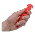 Westcott Safety Cutter, 1.2" Blade, 5.75" Plastic Handle, Red, 5/Pack