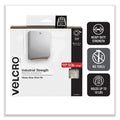 VELCRO Industrial-Strength Heavy-Duty Fasteners with Dispenser Box, 2" x 15 ft, White