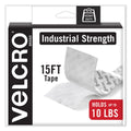 VELCRO Industrial-Strength Heavy-Duty Fasteners with Dispenser Box, 2" x 15 ft, White