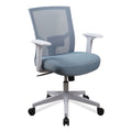 Workspace by Alera Mesh Back Fabric Task Chair, Supports Up to 275 lb, 17.32" to 21.1" Seat Height, Seafoam Blue Seat/Back