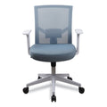 Workspace by Alera Mesh Back Fabric Task Chair, Supports Up to 275 lb, 17.32" to 21.1" Seat Height, Seafoam Blue Seat/Back