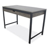 Workspace by Alera Modern Writing Desk, 47.24" x 23.62" x 29.92", Gray