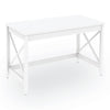 Workspace by Alera Farmhouse Writing Desk, 47.24" x 23.62" x 29.53", White