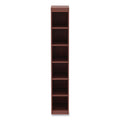 Alera Valencia Series Narrow Profile Bookcase, Six-Shelf, 11.81w x 11.81d x 71.73h, Medium Cherry