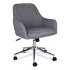 Workspace by Alera Mid-Century Task Chair, Supports Up to 275 lb, 18.9" to 22.24" Seat Height, Gray Seat, Gray Back