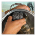Boardwalk Stainless Steel Scrubber, 3.93 x 1.96, Silver, 72/Carton