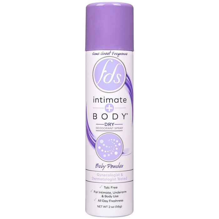 FDS Feminine Deodorant Spray Baby Powder 2 Oz by Pasteur Pharmacy