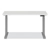Alera AdaptivErgo Three-Stage Electric Height-Adjustable Table w/Memory Controls, Top/Base Bundle, 30" to 49"h, White Top/Gray Base