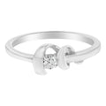 10K White Gold Diamond Promise Ring (1/10 Cttw, H-I Color, SI2-I1 Clarity) - Size 6 by Bids.com