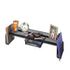 Safco Onyx Steel Mesh Off-Surface Shelf, Pull-Out Drawer, 31.5 x 7.25 x 10, Black