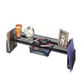 Safco Onyx Steel Mesh Off-Surface Shelf, Pull-Out Drawer, 31.5 x 7.25 x 10, Black