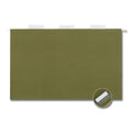 Universal Hanging File Folders, Legal Size, 1/5-Cut Tabs, Standard Green, 50/Carton