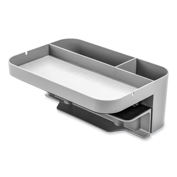 deflecto Standing Desk Large Desk Organizer, Two Sections, 9 x 6.17 x 3.5, Gray