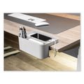 deflecto Standing Desk Large Desk Organizer, Two Sections, 9 x 6.17 x 3.5, Gray