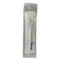 Boardwalk Three-Piece Utensil Set, Fork/Napkin/Salt Packet, White, 500/Carton