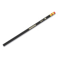 Paper Mate Mirado Black Warrior Pencil, HB (#2), Black Lead, Black Matte Barrel, Dozen