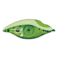 Paper Mate DryLine Grip Correction Tape, Recycled Dispenser, Green/White Applicator, 0.2" x 335", 2/Pack
