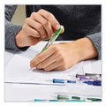 Paper Mate Clearpoint Mix and Match Mechanical Pencil, 0.7 mm, HB (#2.5), Black Lead, Clear Barrels, Green Accents/Assorted Tops