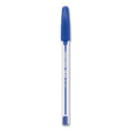 Paper Mate InkJoy 50ST Ballpoint Pen, Stick, Medium 1 mm, Blue Ink, White/Blue Barrel, 60/Pack