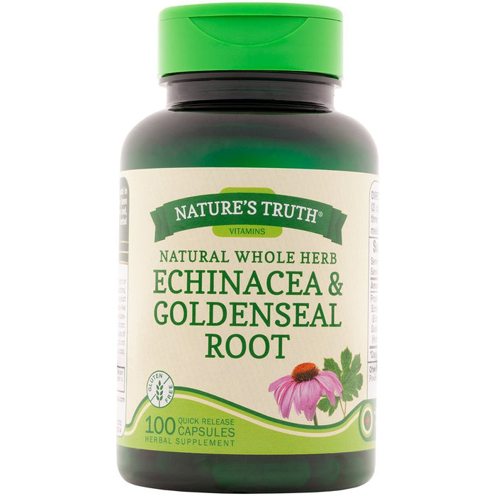 Nature's Truth Whole Herb Echinacea & Goldenseal Root Capsules by Pasteur Pharmacy