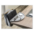 deflecto Standing Desk File Organizer, 2 Sections, Letter Size, 12 x 9.69 x 7.11, Gray