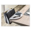 deflecto Standing Desk File Organizer, 2 Sections, Letter Size, 12 x 9.69 x 7.11, Gray